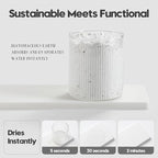 3PCS Bathroom Sink Vanity Trays, Quick Stone Drying Mat Dish Soap Dispenser - Image 2