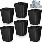 Eccliy 6 Pack Plastic Trash Can by Eccliy