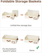StorageWorks Closet Storage Bins, Trapezoid Organizer Box - Image 6