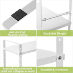 Expandable Cabinet Shelf Organizer Rack, Stackable Kitchen Counter Storage - Image 7