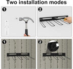 Garage Wall-Mounted Rack, Tool Storage Rack, Garden Tool Rack, Hanging Storage - Image 2