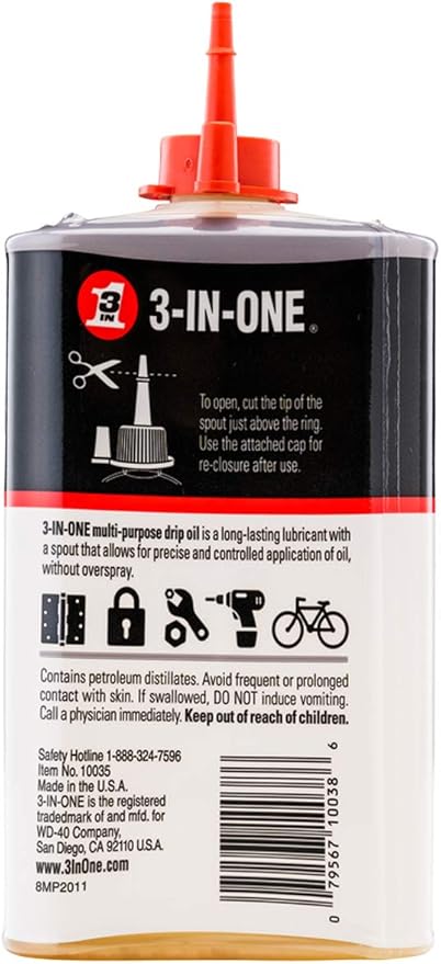 3-IN-ONE Multi-Purpose Oil, 8 OZ - Image 2