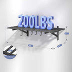 2x4ft Heavy Duty Garage Shelving, 200LB Capacity Storage Rack - Image 3