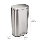 Amazon Basics Smudge Resistant Rectangular Trash Can - Image 4
