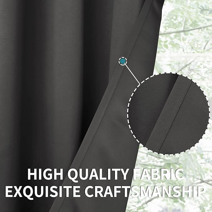 BGment Short Blackout Curtains 36 Inches Length - Image 5