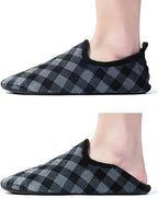 QZKDM Lightweight Slip on Grip Indoor House Slippers Barefoot Non Slip Home - Image 2