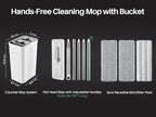 JOYMOOP Mop and Bucket with Wringer Set, Wet Dry Wall Cleaner with Long Handle - Image 7