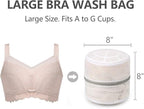Muchfun 3Pcs Bra Wash Bags, Honeycomb Mesh Laundry Bags - Image 2