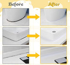 ABSOFINE Caulk Tape Waterproof Self Adhesive 1.97" x16.4Ft, Shower Seal Strip - Image 5
