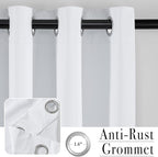 PONY DANCE White 100% Blackout Short Curtains - Image 2