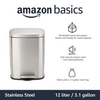 Amazon Basics Smudge Resistant Small Rectangular Trash Can - Image 2