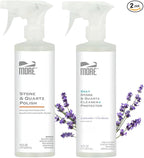 MORE - Twin Pack - Includes Stone & Quartz Cleaner + Polish - Granite, Quartz & by MORESurfaceCare