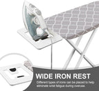 Ironing Board, Foldable Ironing Board Adjustable Height Compact Iron Board - Image 2