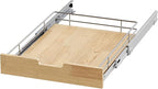 Pull Out Cabinet Organizer, Heavy-Duty Slide Out Shelf, Wood And Wire Basket - Image 7