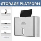 Paper Towel Dispenser Wall Mount, Adhesive No Drilling Multifold Trifold C Fold - Image 4