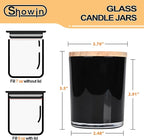 Thick Candle Jars for Making Candles 12 Pcs, 7 OZ Empty Jars - Image 2