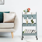danpinera 3-Tier Rolling Cart, Metal Rolling Storage Cart - Image 5