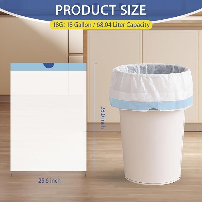 18 Gallon Trash Bags with Drawstring - Image 3