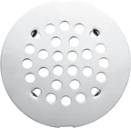 rrajj 4-1/4 Inch Round Snap-in Shower Floor Drain Cover Replacement Cover by RRAJJ