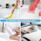 AIDEA Microfiber Cleaning Cloth 165 Sheets 3 Roll, Shop Towels, Shop Rags - Image 5