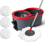 360° Spin Mop and Bucket Set Quick-Dry Technology, Mop and Bucket by woodinventor
