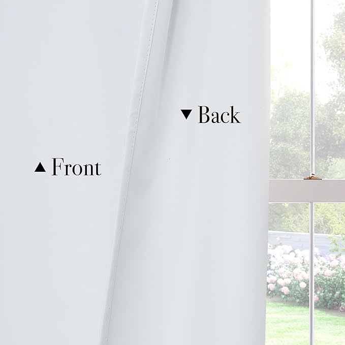 PONY DANCE White 100% Blackout Short Curtains - Image 3