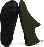 QZKDM Lightweight Slip on Grip Indoor House Slippers Barefoot Non Slip Home - Image 6
