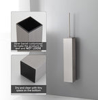 BGL Toilet Brush and Holder Set Brushed Nickel Wall Mounted - Image 4
