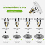 Universal Bathroom Sink Drain Strainer Hair Catcher Upgraded - Image 2