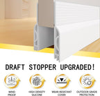Door Draft Stopper, Door Sweep for Bottom of Door, Weather Stripping Door Seal - Image 2