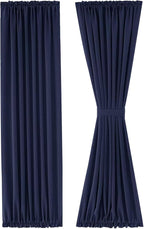 DWCN French Door Curtains – Rod Pocket Thermal Blackout Curtain - Image 7