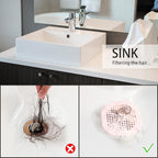2 Pack Drain Hair Catcher Silicone Drain Cover Hair Stopper - Image 4