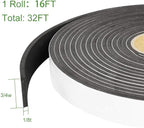 2 Rolls Foam Seal Tape for Door Window Seal Insulation, 3/4in Wx1/8in T - Image 2