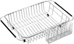 SANNO Expandable Dish Drying Rack Over Sink Dish Rack Shelf in Sink or On - Image 7