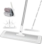 CQT Commercial Flat Microfiber Floor Mop Cleaning System 18" Inch Wet Dry and by CQT-HOMEUSA