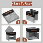 HNZIGE Cube Storage Bins 11 x 11, Fabric Cubes Storage Bins 11x11 Clear Storage - Image 7