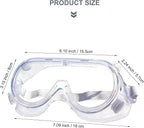 3 Pack Safety Goggles Protective Adjustable Goggles Over Glasses Splash Eye - Image 2