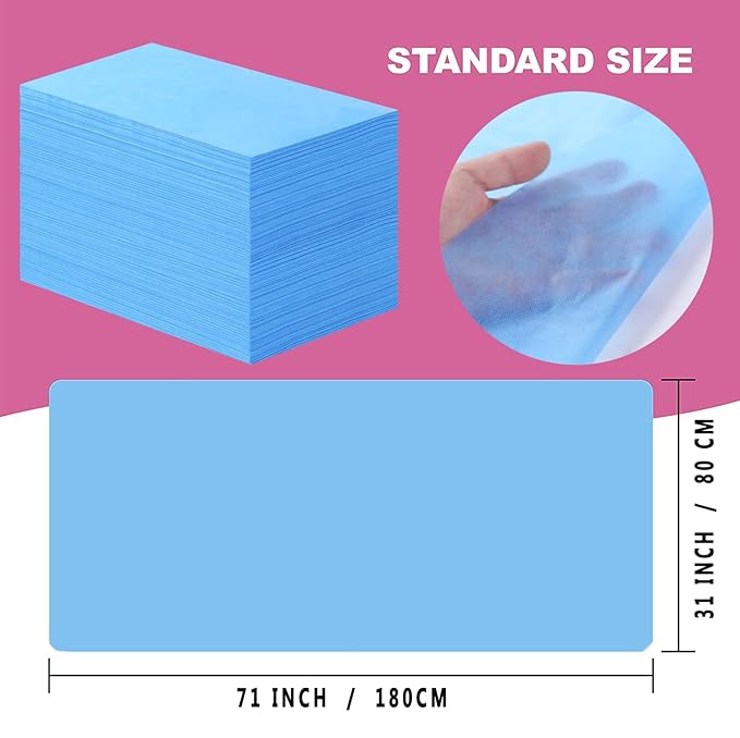 200 Pcs Disposable Bed Sheets 31" x 71" Massage Table Sheets Non Woven Fabric - Image 4