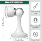 8 Pcs Magnetic Door Stoppers Stainless Steel Door Stops Magnetic Catch Holder - Image 2