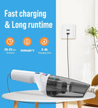 Powerful Handheld Vacuum Cordless, 9500PA Rechargeable Car Vacuum Portable - Image 5