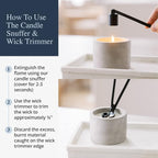 Candle Wick Trimmer and Candle Snuffer Accessory Set – Pick Your Color - Image 5