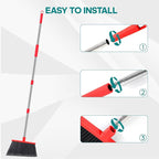 PBHEPJ Broom, Outdoor Broom for Floor Cleaning, Hard Bristle Angle Broom for - Image 4