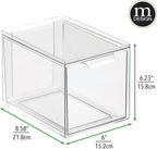 mDesign Plastic Pantry Organization and Storage Bin w/Pull Out Drawer - Image 3