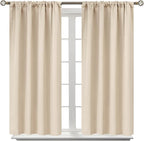 BGment Champagne Blackout Curtains 45 Inches Long by BGment