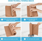 AIDEA Microfiber Cleaning Cloth Roll, Reusable Paper Towels Tear Away Cloth - Image 7