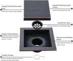 RANDOM Oil Rubbed Bronze Shower Drain Square - Image 5