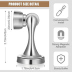 8 Pcs Magnetic Door Stoppers Stainless Steel Door Stops Magnetic Catch Holder - Image 2
