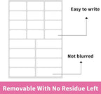 STARLIBOO White Removable Labels, Removable Colored Labels Stickers, - Image 3