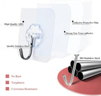 DDMY 36 Pack Heavy Duty Hooks 50lb Self Adhesive Large Hooks - Image 5