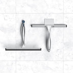 Shower Squeegee for Glass Door 12-Inch Stainless Steel Bathroom Squeegee Window - Image 5
